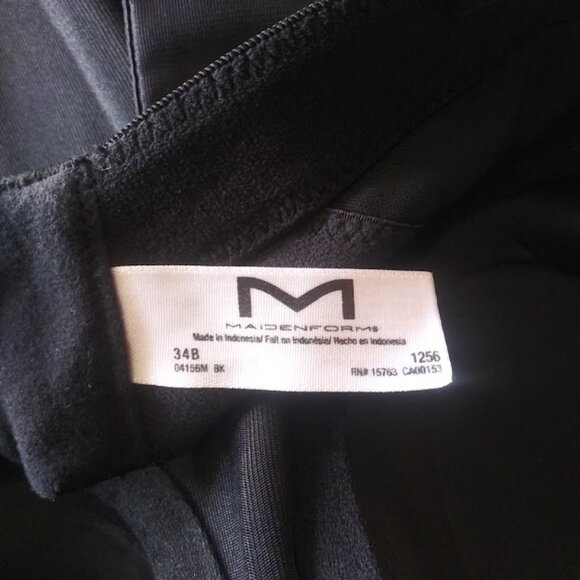 Maidenform women's size 34B black shapewear - Picture 10 of 13